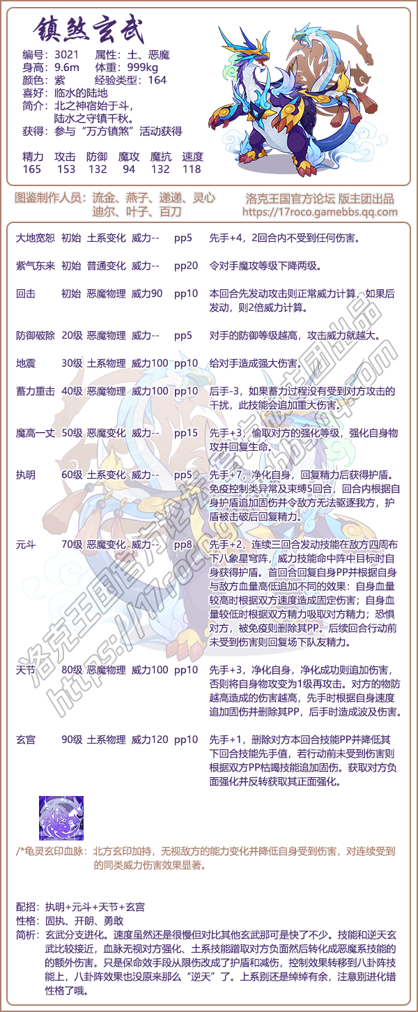 洛克王国镇煞玄武性格推荐1